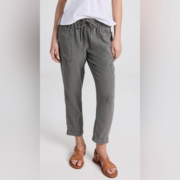 Young Fabulous & Broke Tie Waist Joggers Gray Size Medium - Picture 1 of 6